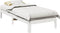 vidaXL - Bedframe - zonder - matras - massief - grenenhout - wit - 90x200 - cm