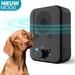 Luvago Anti Blaf Apparaat - Ultrasoon - 15m Bereik - Waterbestendig - Oplaadbaar - Diervriendelijk - Zwart