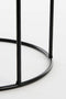 Mica Decorations Favani - Bloempot op Standaard - Set van 3 - H80 x Ø28 cm - Zwart