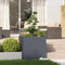 vidaXL - Plantenbak - 80x80x80 - cm - staal - antracietkleurig