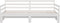 vidaXL - Slaapbank - uitschuifbaar - massief - grenenhout - wit - 2x(90x190) - cm