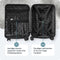Pathsail® Handbagage Koffer 40L - Lichtgewicht Trolley - TSA slot & 360 graden spinner wielen - Wit