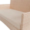 Juskys Fort Myers - Loungeset - 4-delig - polyrotan - Crème/Zand