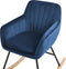 Schommelstoel LIARUM Fluweel Marineblauw