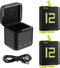 Telesin Oplaadbox - GoPro 9/10/11/12 - 2 Batterijen - Zwart