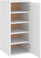 vidaXL - Schoenenkast - 32x35x70 - cm - bewerkt - hout - wit