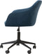 VENICE - Bureaustoel - Marineblauw - Fluweel