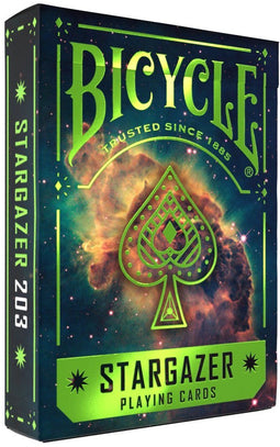 Bicycle Stargazer 203 - Premium Speelkaarten - Handgetekende ontwerpen - Groene folie-inleg