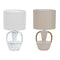 Bureaulamp DKD Home Decor Keramisch Polyester 50 W (20 x 20 x 35 cm) (2 Stuks)