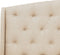 BORDEAUX - Tweepersoonsbed - Beige - 180 x 200 cm - Polyester