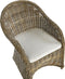 Beliani SUSUA - Tuinstoel set van 2 - Beige - Rotan