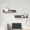 vidaXL - Wandkasten - 2 - st - 50x11x9 - cm - massief - grenenhout - grijs