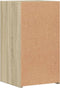 vidaXL - Nachtkastje - 35x34x65 - cm - bewerkt - hout - sonoma - eikenkleurig