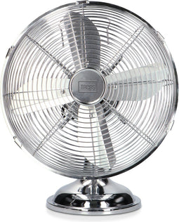 Trebs 99384 - Retro Tafelventilator - 35 Watt - 3 snelheden - Chroom