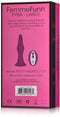 Pyra grote vibrerende anaalplug met afstandsbediening Donker Fuchsia