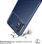 iMoshion Hoesje Geschikt voor Samsung Galaxy A53 Hoesje Siliconen - iMoshion Carbon Softcase Backcover - Blauw