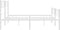 vidaXL - Bedframe - met - hoofd- - en - voeteneinde - metaal - wit - 180x200 - cm