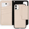 Selencia Hoesje Geschikt voor iPhone 11 Hoesje Met Pasjeshouder - Selencia Llyr 2-in-1 Uitneembare Slang Bookcase - Wit