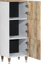vidaXL - Hoge - kast - 40x33,5x110 - cm - massief - mangohout