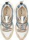 POSH by Poelman CARI - Dames Sneaker - Chunky - Beige met combinatie