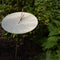 Weltevree | Sundial Table | Koffietafel Rond Zonnewijzer | Bijzettafel Tuin, Tuintafel, Salontafel Buiten | Aluminium Staal Gepoedercoat | Zandgeel RAL 1002