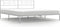 vidaXL - Bedframe - met - hoofdbord - metaal - wit - 180x200 - cm