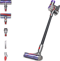 Dyson V8 Total Clean - Steelstofzuiger - Anti-klittechnologie - Nickel/Iron/Black