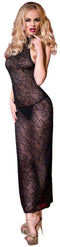 CHILIROSE - CR4043 BLACK LACE DRESS L