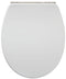Tiger Boston - WC bril - Soft close - Easy Clean - Duroplast - Wit / RVS geborsteld