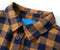 vidaXL - Kinderoverhemd - geruit - 92 - cognackleurig - en - blauw
