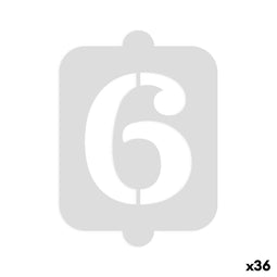 Taartsjabloon Algon Cijfer 6 (36 Stuks)