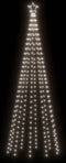 vidaXL - Kerstboom - met - grondpin - 310 - LED's - koudwit - 300 - cm