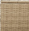 vidaXL - Tuinbox - met - wielen - 190 - L - poly - rattan - gemengd - beige