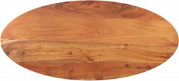 vidaXL - Tafelblad - ovaal - 80x40x3,8 - cm - massief - acaciahout