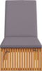 vidaXL - Ligbed - met - Kussen - 200x55x30 - cm - Massief - Acaciahout