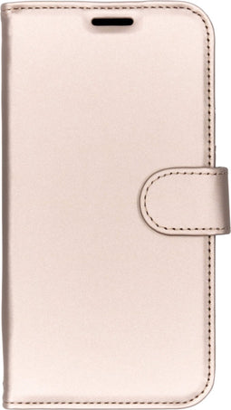 Accezz Hoesje Geschikt voor iPhone Xr Hoesje Met Pasjeshouder - Accezz Wallet Softcase Bookcase - goud
