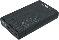 Celly PBPD65W20EVO - Power Bank - 20000 mAh 65W USB-C - Zwart