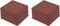 vidaXL - Valtegels - 24 - st - 50x50x3 - cm - rubber - rood