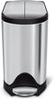 Simplehuman Butterfly - Prullenbak - 10 liter - RVS