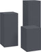 vidaXL - Plantenstands - - - 3-delige - set - in - antraciet - staal