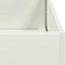 vidaXL - Plantenbak - 120x40x80 - cm - koudgewalst - staal - wit