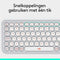 Logitech POP Icon Keys - Draadloos Bluetooth Toetsenbord - Comfortabel Typen en Aanpasbare Action Keys - Wit/Oranje