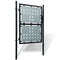 vidaXL - Poort - enkel - 100x250 - cm - zwart