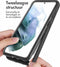 iMoshion Hoesje Geschikt voor Samsung Galaxy S21 Hoesje - iMoshion 360° Full Protective Case - Zwart / Transparant