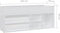 vidaXL - Schoenenbank - 105x30x45 - cm - bewerkt - hout - hoogglans - wit