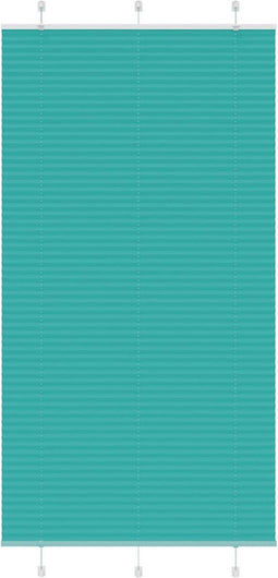 vidaXL - Plissé - rolgordijn - 110x200cm - stofbreedte - 109,4cm - petrol - groen