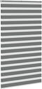 vidaXL - Zebra - rolgordijn - 120x230 - cm - stofbreedte - 115,9 - cm - donkergrijs