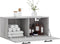 vidaXL - Wandkast - 80x36,5x35 - cm - bewerkt - hout - grijs - sonoma - eikenkleurig