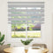 vidaXL - Zebra - rolgordijn - 130x150 - cm - stofbreedte - 125,9 - cm - lichtgrijs