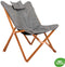 Bo-Camp Bloomsbury - Relaxstoel - FSC-houten frame - Gerecycled Oxford polyester - Grijs
